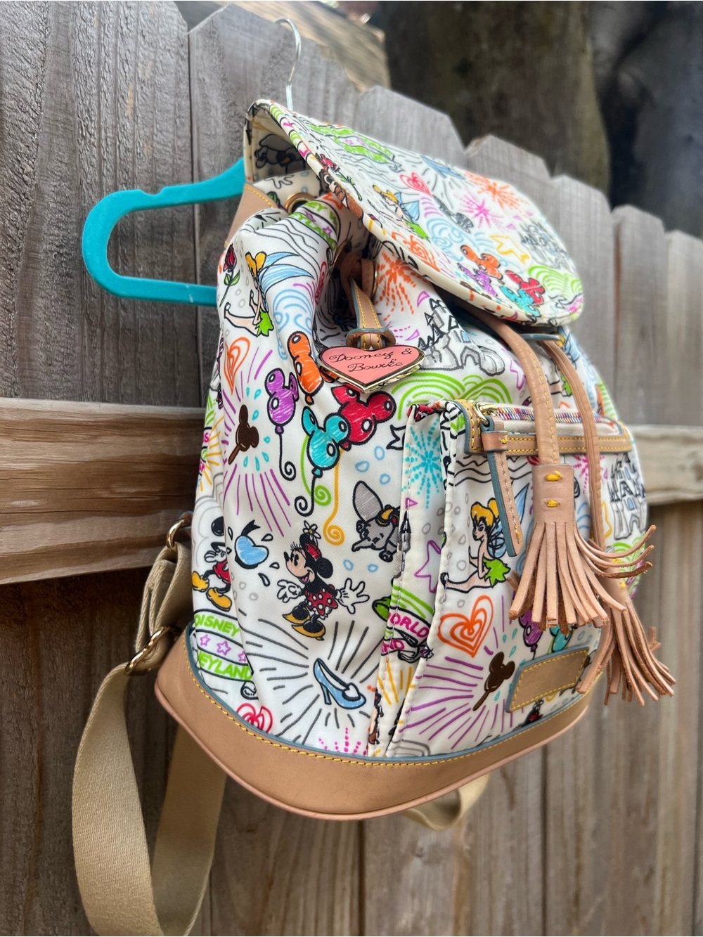 Dooney & Bourke Disney Sketch Drawstring Backpack Small - Picture 4 of 16